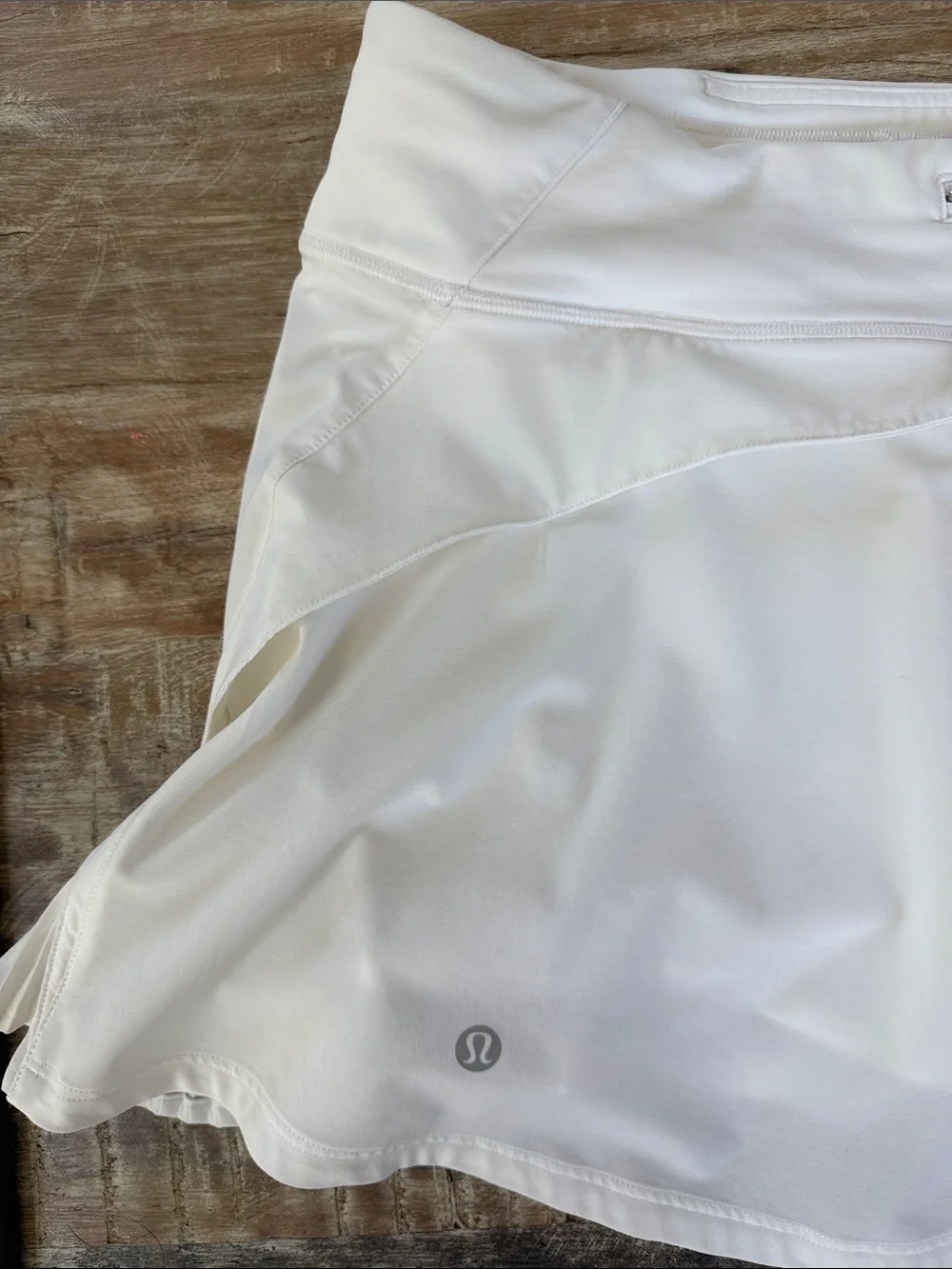 Lululemon Play off the pleats White Athletic Skirt skort